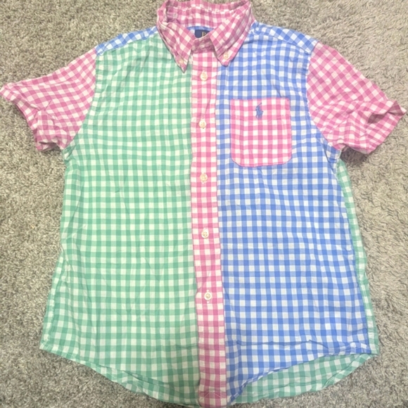 Ralph Lauren Multicolor Checkered Button-Down Shirt - Picture 1 of 3